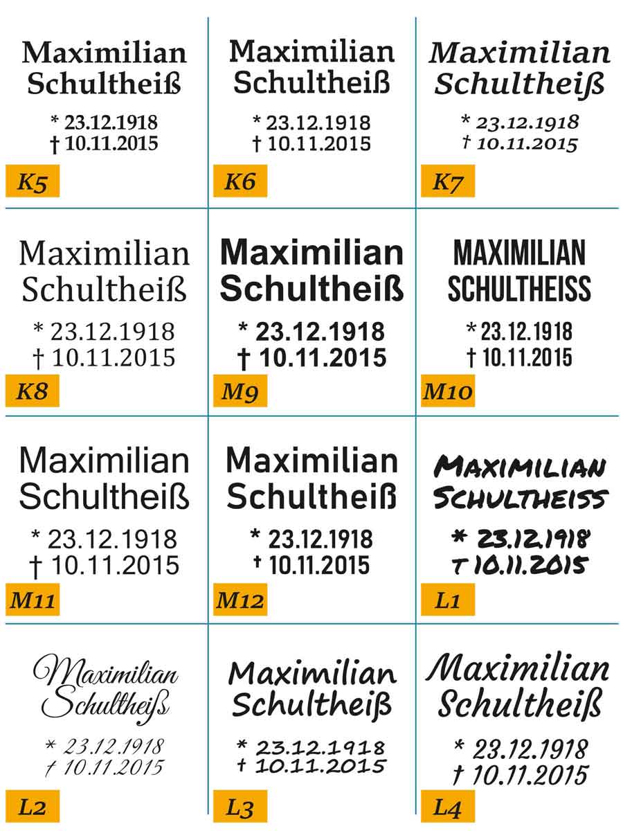 Grabstein "Amne Machin" gedenkstein.design   gedenkstein.design